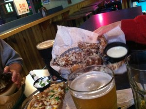 Those are wings underneath all that cheese. Say what?