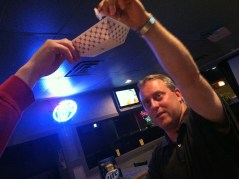 Ted choosing the winner of Flashback Friday