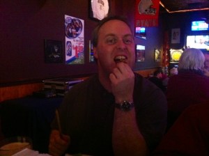 Ted was his usual goofy self