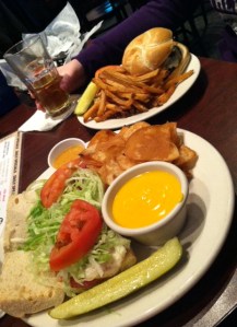 A vat of nacho cheese sauce = delicious.