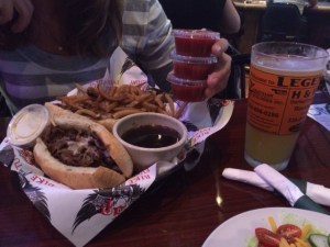Is that ketchup to go?