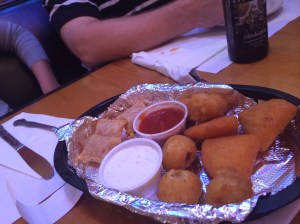 A tray of fried goodness