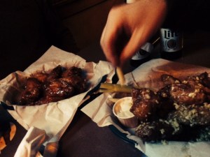 Because it's too hard to wait until after the photo to sneak a bite