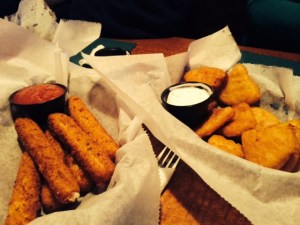 The fried cheese side of the table