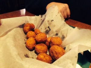 Ted's side of the table