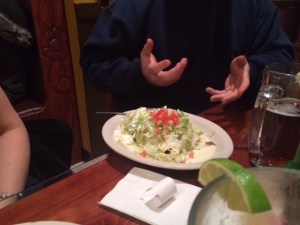 Is it just me, or does it look like he's doing some strange magic trick here?