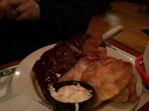 Half of Shane's meal