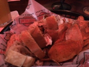 The lighting in this place was weird. My meal wasn't really pink. Trust me.