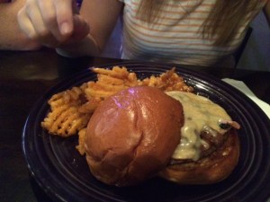 Fries shouldn't glisten like that. Just saying.