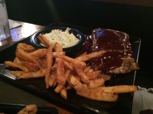 Half of Shane's meal