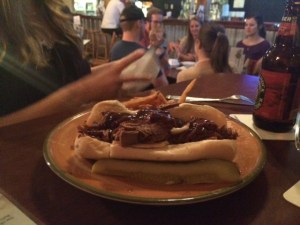 Are those gang signs in the background?