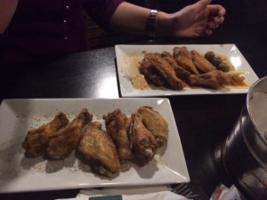 That makes 104 wings on our table. 104.