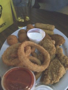 Plate of random fried stuff