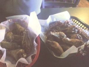 How can they be garlic wings if there are no visible traces of garlic?