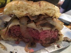 Rare burger. Otherwise known as, could possibly still be alive. 