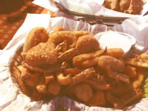 Just dump a bunch of stuff in the fryer and cook it at 1,000 degrees