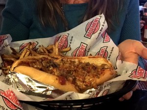 Meatball sub, a year and a half - and much less cheese - later