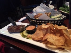 Oh how cute. I think the knife is bigger than the meat it's supposed to cut. 