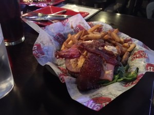 Burger, waiting for the top bun